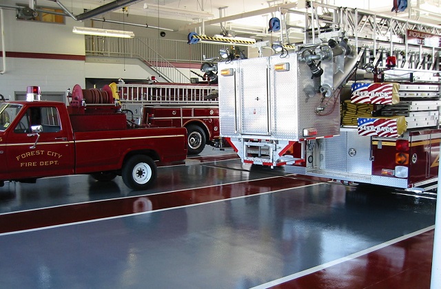 stonclad gs flooring in firehouse